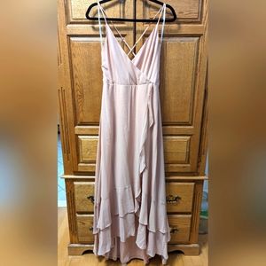 Lulu's Pink Maxi Dress